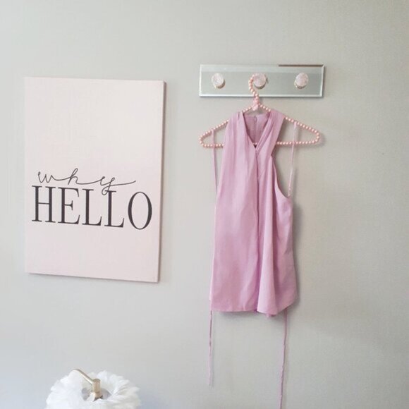 NWT Club Monaco sleeveless cross over V-neck blouse top, 8 - Picture 4 of 9